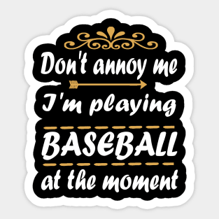 Baseball Baseman Bat Pitcher Sticker